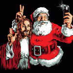 Would Jesus take a “selfie” with Santa?
